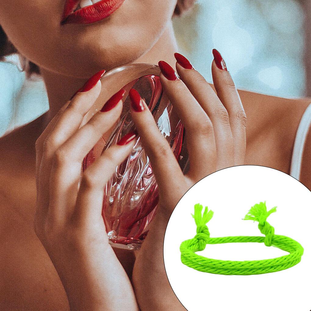 Braided Bracelet Adjustable Woven Rope String Hand Chain Cord Birthday Holiday Wedding Work Dating Trendy Jewelry for