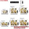 2pcs Butterfly Flower Curtains  Bright Yellow White Blooms with Black Yellow Butterfly Pattern for Cozy Bedroom Decor