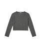 CLOVE [25Fw Clove] Ribbed Cropped Knit (Charcoal)