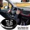 Dashboard Clocks For Vehicles Interior Adhesive Digital Clocks Stick On Small LED Time Display Watch For Car Dashboard Air Vent