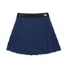MLB New York Yankees Logo Letter Fit Solid Pleated Comfortable Sports Casual Skirt Women skirts Navy-Blue 3FSKB0123-50NYL