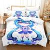 Three-Dimensional Print Pattern Anime Kawaii The Gacha Girl Bedding Sets Bedspread Cover Collection With Pillowcase Single Size Full Queen Size King