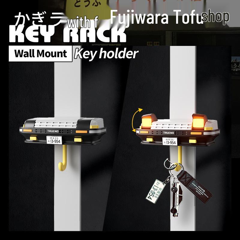 AE86 Pop-Up Headlight Key Hook: Decorative Wall Hanger & Creative Toy Car Model
