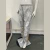 European and American hip-hop street thin drawstring sports pants for men and women
