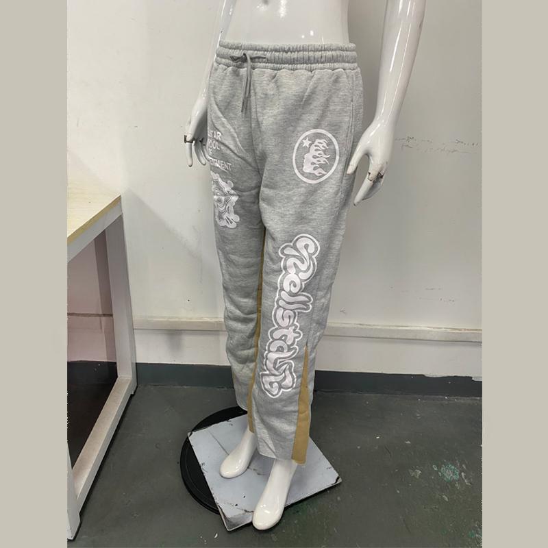 European and American hip-hop street thin drawstring sports pants for men and women
