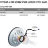 47901-3JA0A ABS Wheel Speed Sensor Rear Left Compatible with Nisssan 13-17 Pathfinder/Infiniti 14-19 QX60 47901-3JA0B 479013JA0A 479013JA0B ALS2606