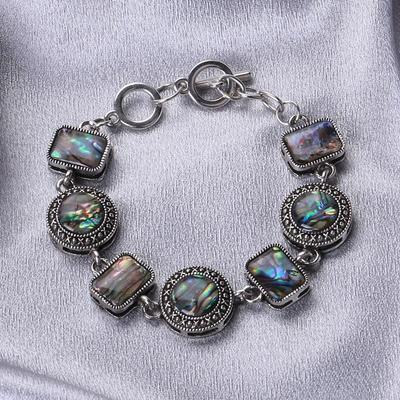 Neues Armband aus natürlicher Muschel mit verstellbarer Schnalle mit drei Schlaufen, modisches, trendiges Retro-Handstück