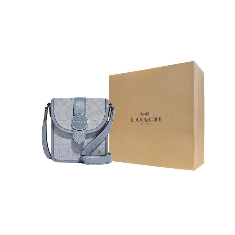 COACH N/S Jacquard With Refined Pebbled Leather Shoulder Bag, Crossbody Bag Small Women's C8321-SVS9X