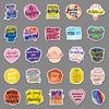 50 Inspirational English Cartoon Creative Doodle Suitcase Pen Scooter Laptop Car Decoration Stickers
