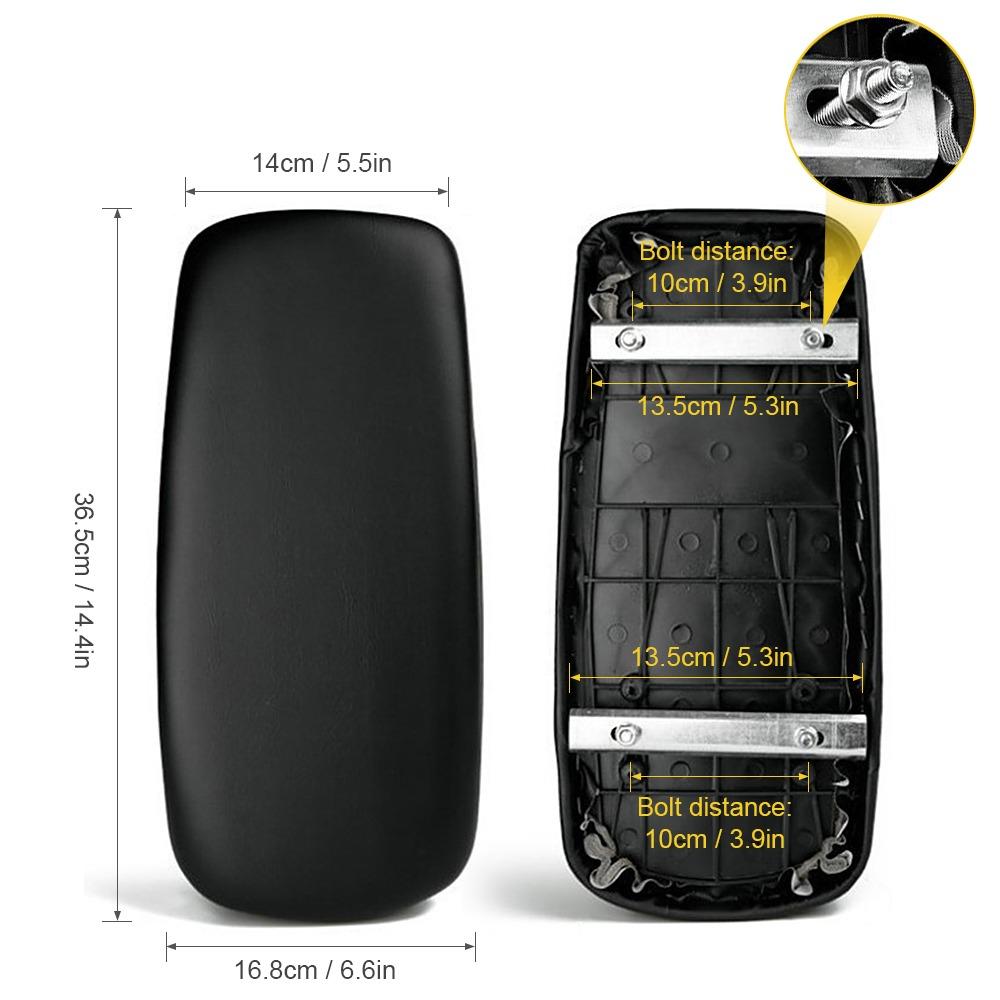 Thickened Bike Rear Seat PU Leather Bicycle Rear Seat Portable Bicycle Back Seat  Comfortable Rides