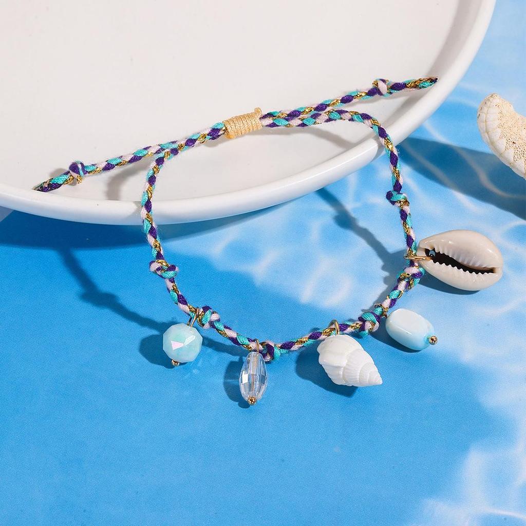 Bohemian Ocean Style Shell Necklace & Starfish Bracelet Set