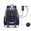 Animation, Chainsaw Man, Peripheral Backpack Usb Large-Capacity Computer Bag, Youth Schoolbag