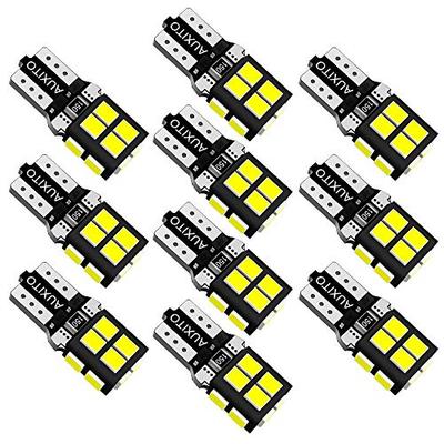 AUXITO T10 LED White 6000k Explosion Light 10pcs LED T10 Vehicle Inspection Compatible with