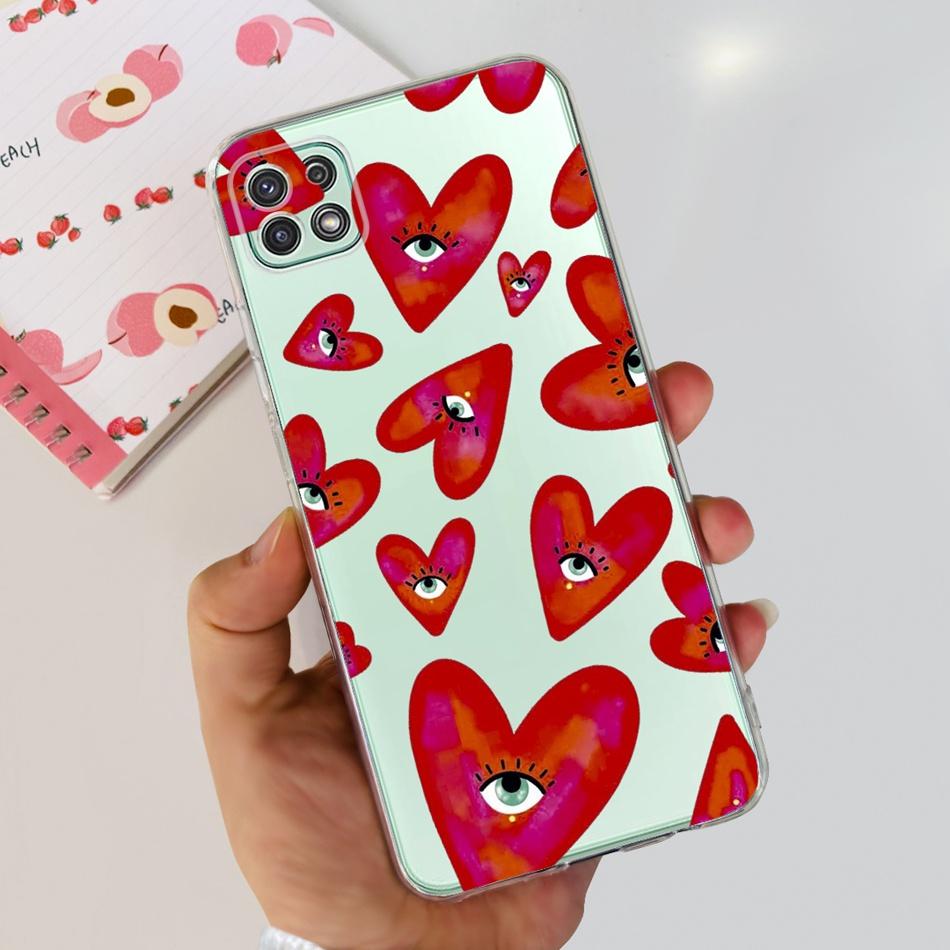 Stylish Phone Case For Samsung Galaxy A22 5G A22S A22 4G Transparent TPU Soft Silicone Back Cover For Samsung A22 A225F A226B