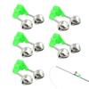Fishing Rod Alarm 5 pcs Fishing Bell Fish Bite Alarm Fishing Bells Clips Rod Clip Tip Fishing Bite Alarm with Double Alert Bells