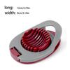 Egg Slicer with Hanging Buckle Strawberry Divider Nonslip Eggs Multi-functional Vegetable Fruit Slicing Tool Kitchen for Home