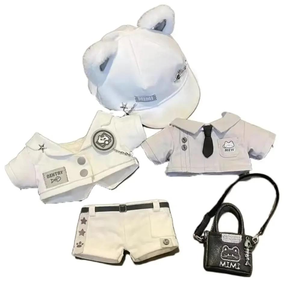 

20 см Хлопковая кукольная одежда Плюшевая кукла DIY Одежда Форма с кошачьими ушками Толстовка Крутая куртка Аксессуары для кукол без атрибутов