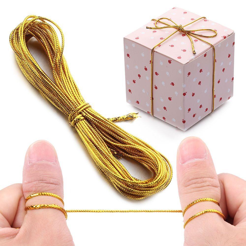 Cordeau Cordon Couleur Or Argent 90M de Longueur Cordon à Perles Nouveau Cordon à Tresser Bracelet DIY