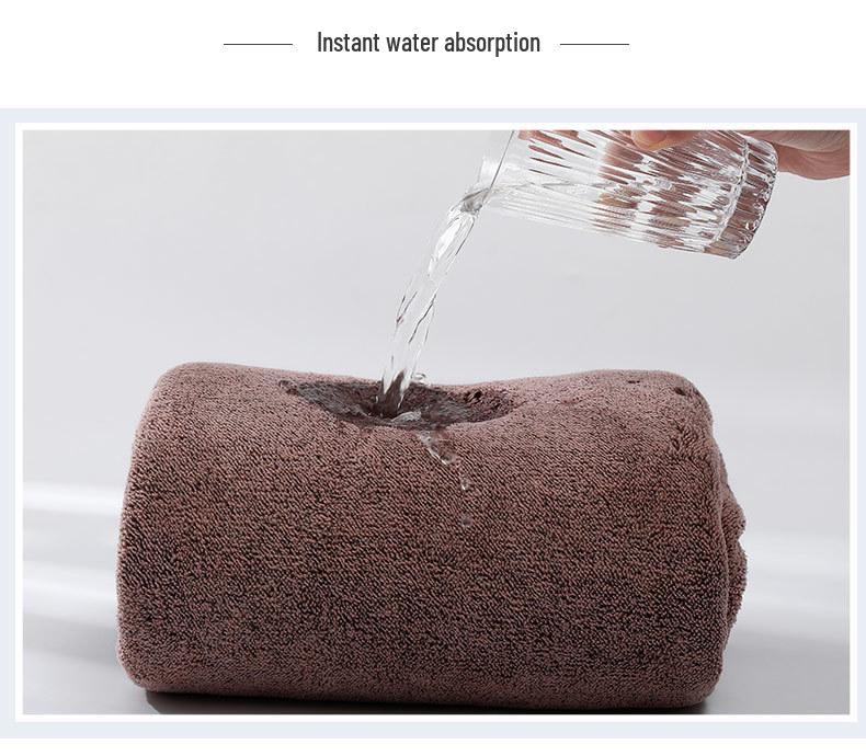 Women's Wearable Polyester-Spandex Coral Fleece Bath Towel - Thickened & Versatile for Summer