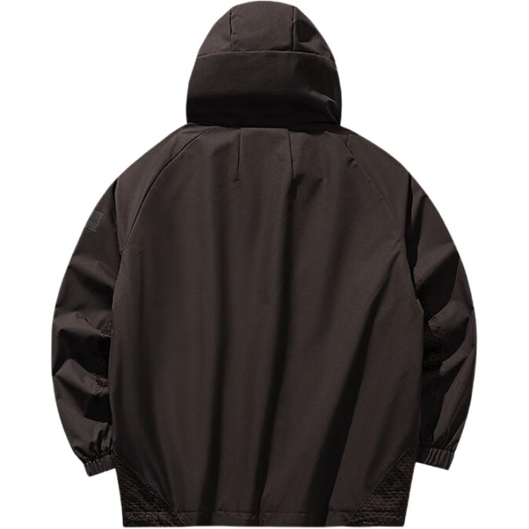 Anta Lifestyle Series Letter Zipper Hooded Versatile Loose Jacket Men jackets 152548608-2