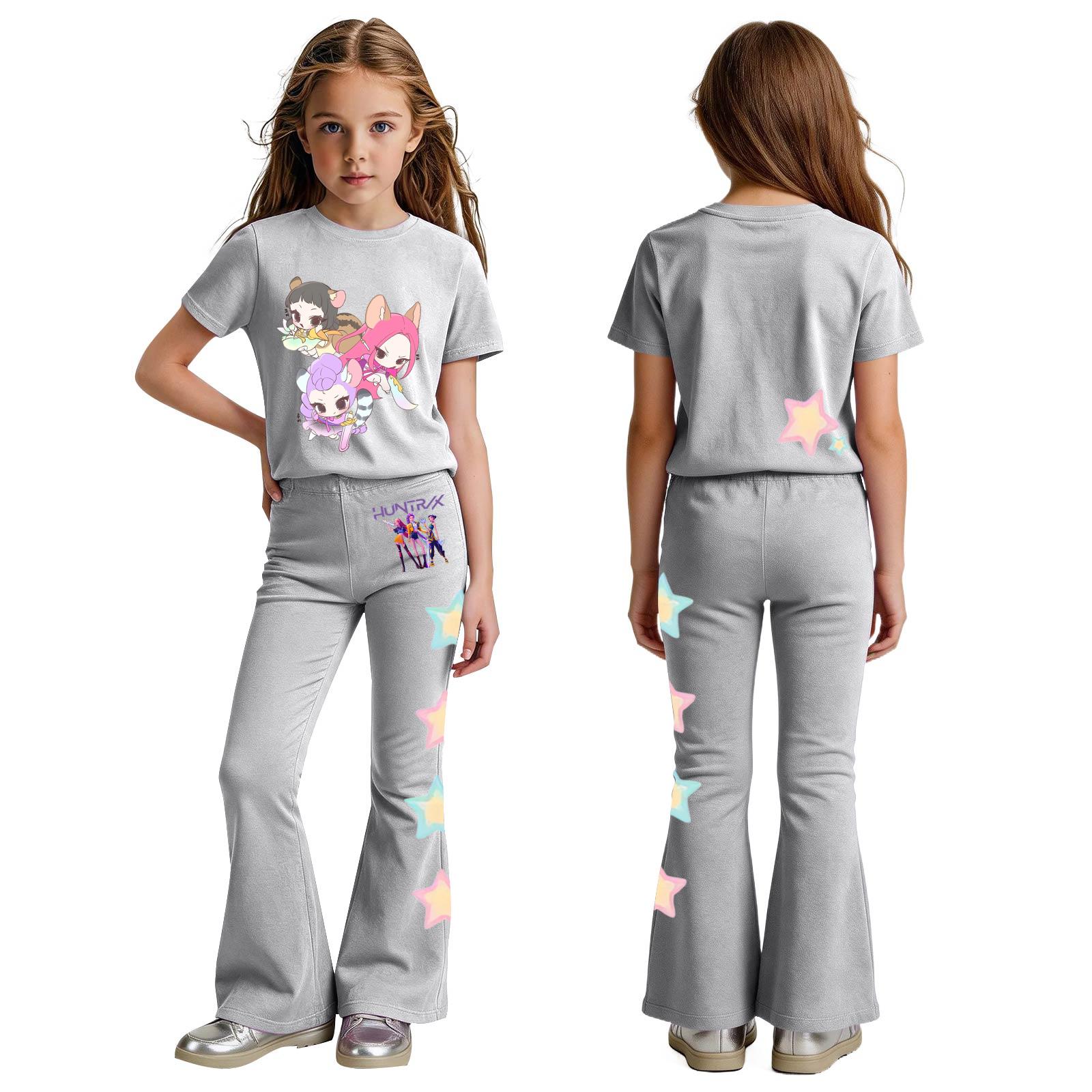 

Комплект одежды для новорожденных девочек и мальчиков, свободная футболка с принтом и штаны 150