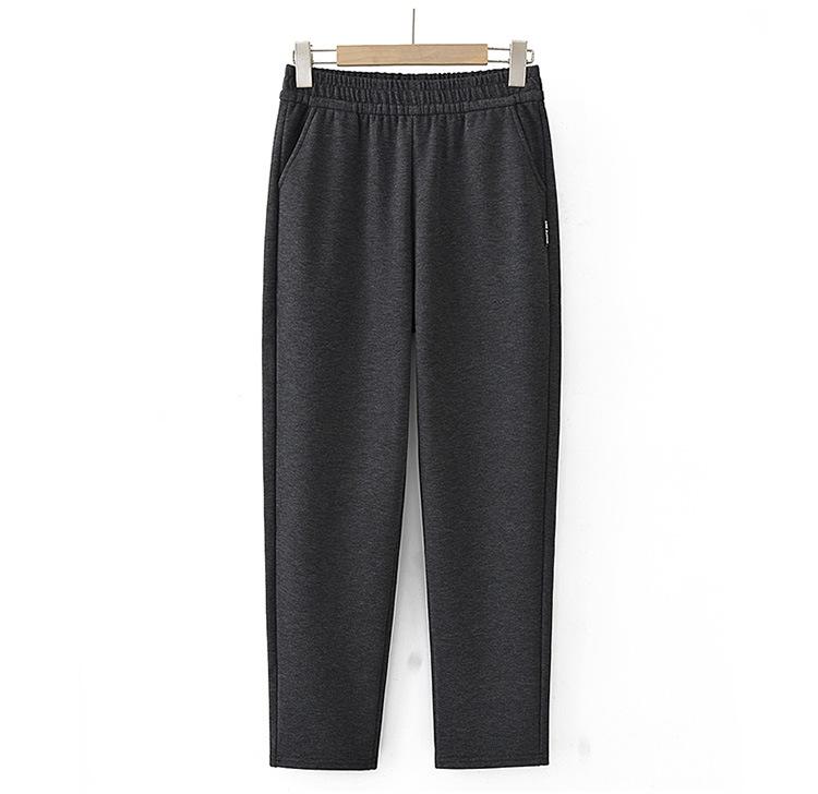 Autumn/Winter Warm Velvet Casual Pants for Women Aged 45-65