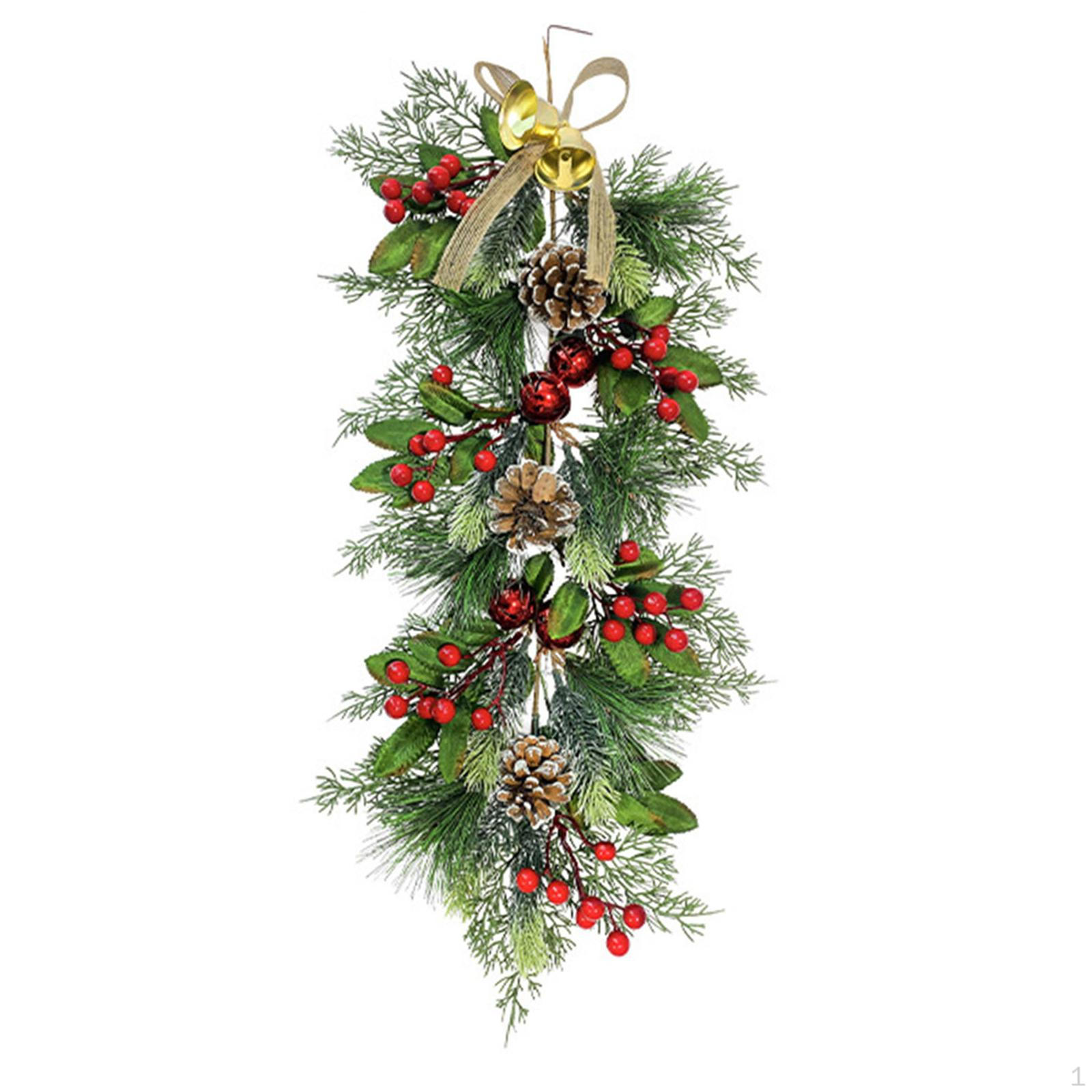 

Christmas Teardrop Swag, Xmas Wreath, Artificial Wreath Decoration Front Door