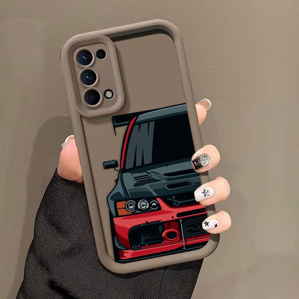 Carton Sports Car JDM Drift Phone Case For MOTO G24 G32 G34 G52 G54 G56 G60 G75 G84 G85 G86 E32 E40 EDGE 40 50 50F 60E 60 Cover