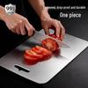 Pure Titanium Double-Sided Antibacterial Chopping Board - Mold Resistant for Kitchen, Fruit, and Vegetable Cutting
