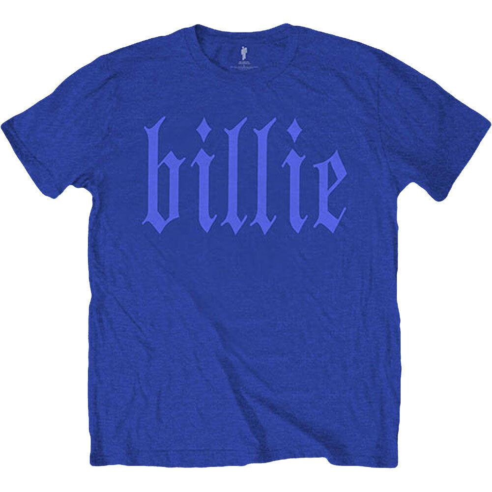 Billie Eilish Хлопковая футболка с принтом на спине Billie 5 унисекс для взрослых