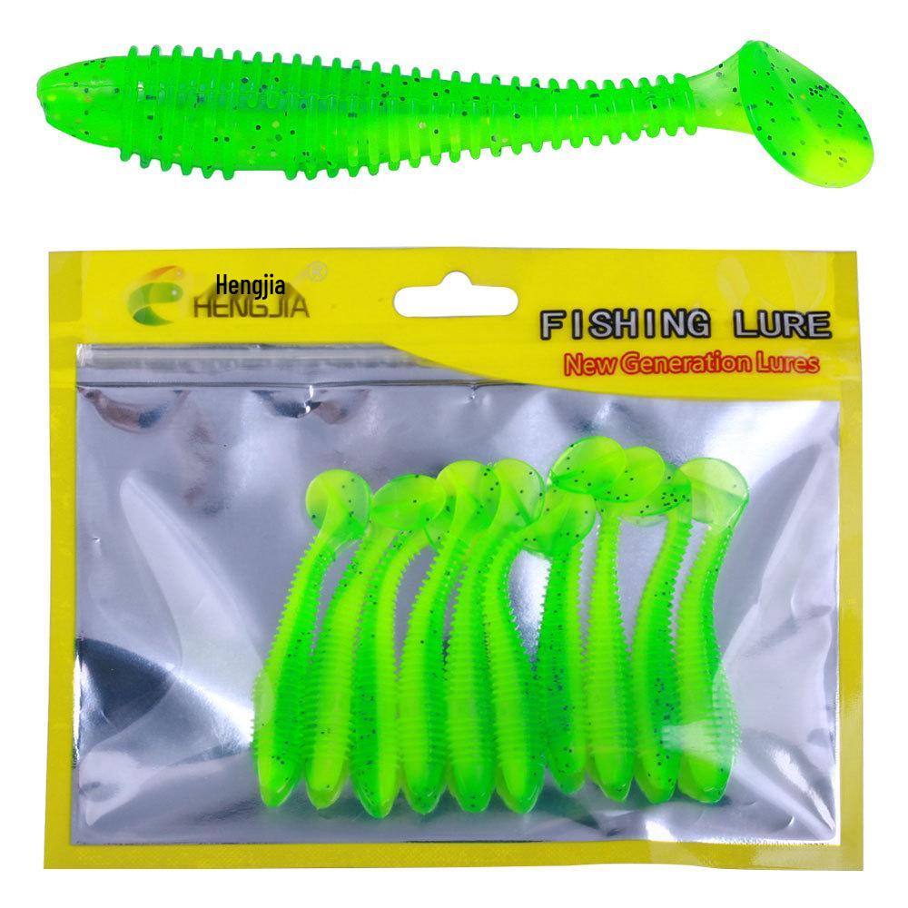 T-Tail Spiral Soft Bait Worm Set - Artificial Fishing Lure