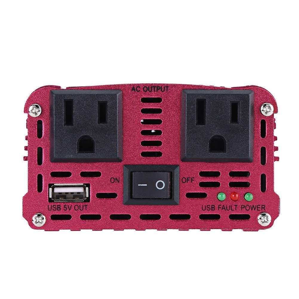 Sixrun 1500W Wechselrichter, DC zu AC 110V Modifizierte Sinuswelle Auto-Wechselrichter