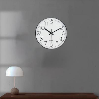 Silent Electronic Color Clock Round Wall Hanging Clock Creative Nordic Wall Clock  Home