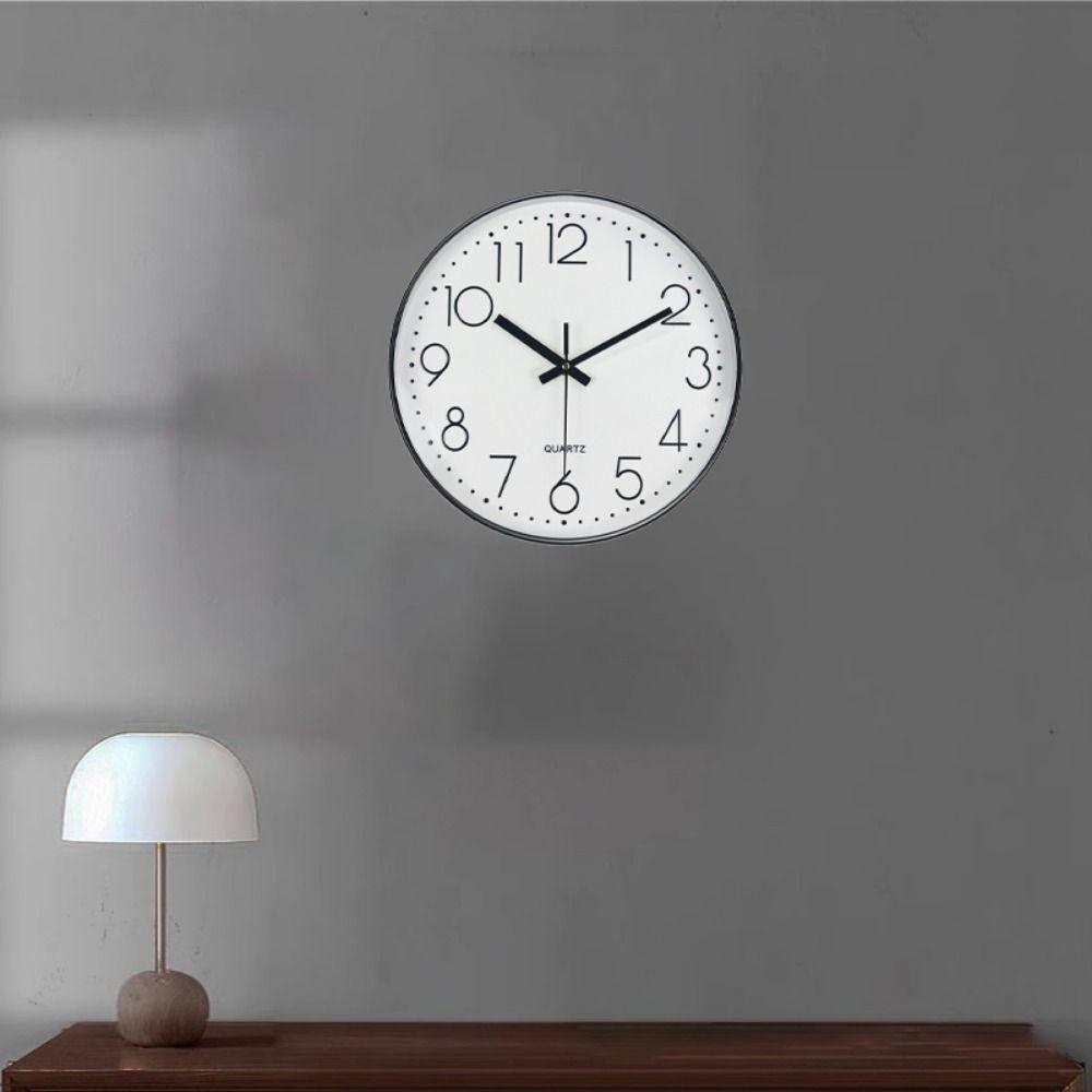 Silent Nordic Wall Clock Round Wall Hanging Clock Fashion Electronic Color Clock  Household