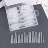 3D Matte Nail Dual Forms 120Pcs Nail False Tips Mould Quick Building Mold Tips Finger Extension Nail Art Uv Building Uv Gel Tool