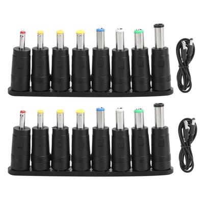 2 Stück USB-zu-DC-Kabel 11-in-1 Netzkabel Austauschbarer Steckeranschluss Computerzubehör