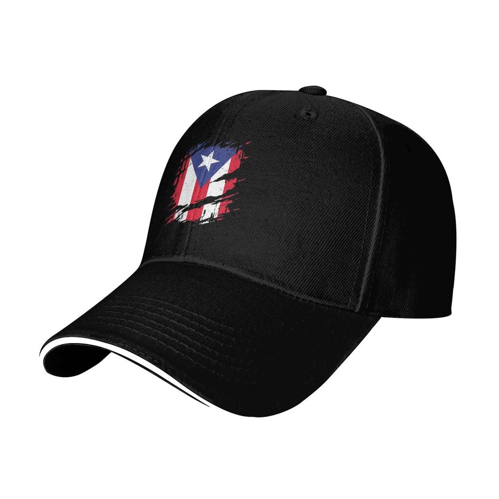 Puerto Rico Flag Print Cap Outdoor Baseball Caps Snapback Adjustable Cap Luxury Hat Polychromatic Winter Hat Men's Hats Women's