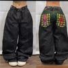 Jeans larghi dritti a gamba larga Y2K Jeans gotici Donna