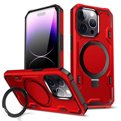 For Apple 15pro Mobile Phone Case for IPhone14 Strong Magnetic Stand Two-in-one Mobile Phone Protective Case