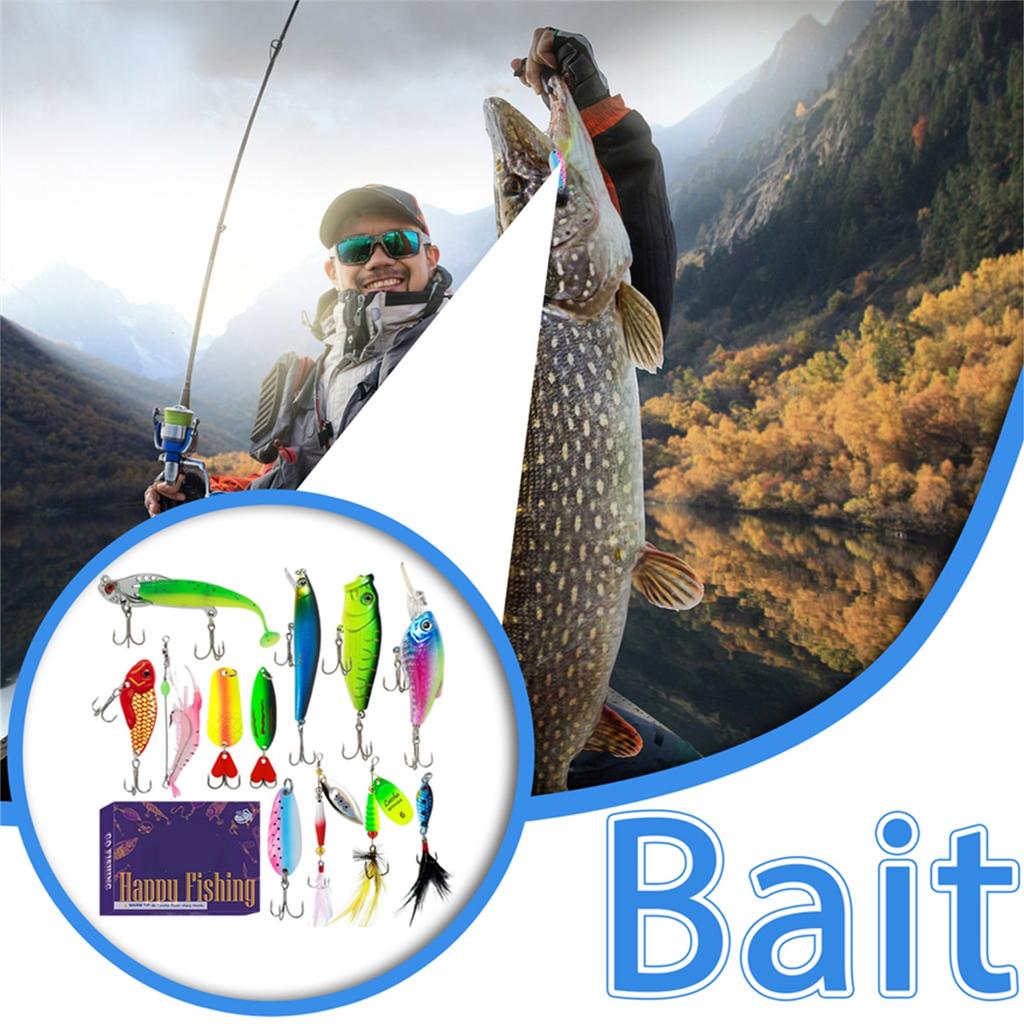 3D Stereo Blindbox Airplane Box Luya Fakebait Blindbox Set Full Water Layerminnow With Hair Hardbait Sequinbait Set Cocked Mouth Horse Mouthbait