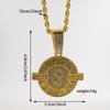 Euro American New Dollar Letter Round Pendant Euro American Fashion Trend Men and Women Hip-hop 5mm Fried Dough Twists Chain Fashion Jewelry
