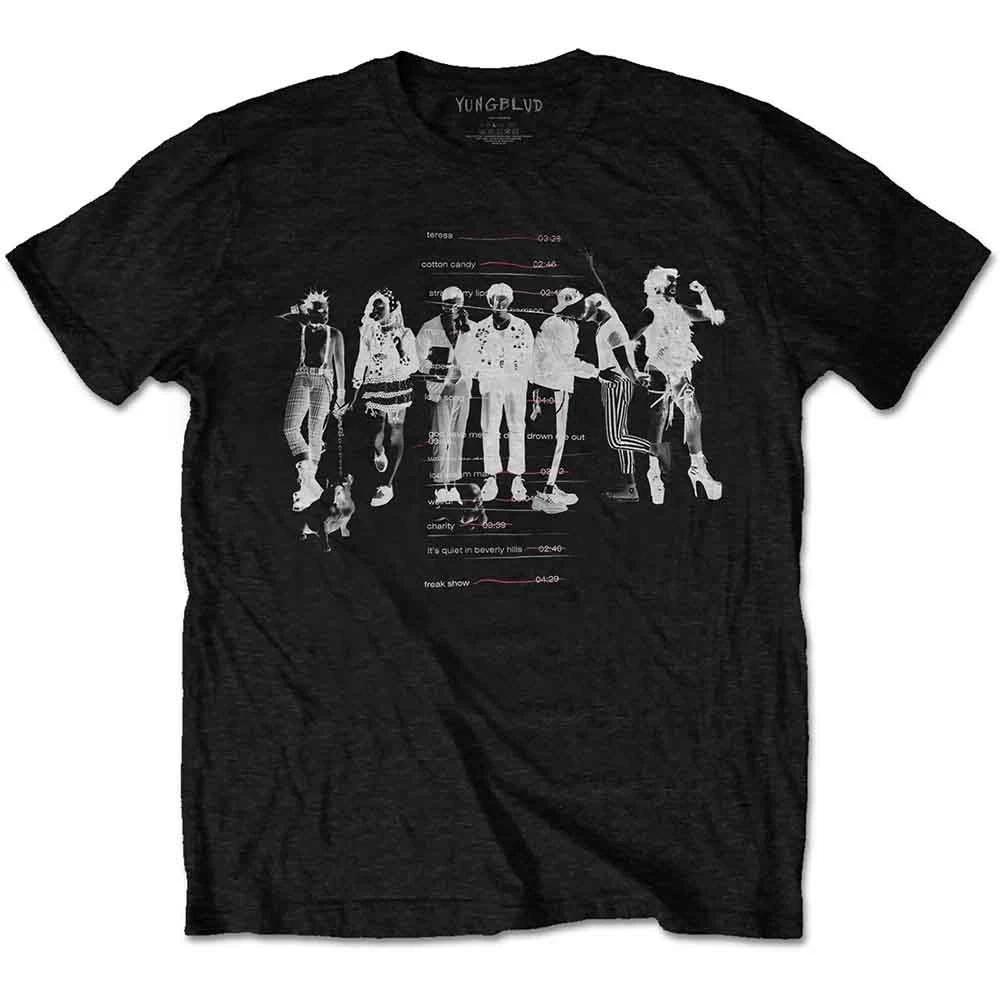 Yungblud Weird Track List Official Tee T-Shirt Mens Unisex L