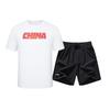 Li Ning Fitness Sets Unisex Crew Neck Moderate GKMB-YTST053+LSKV407