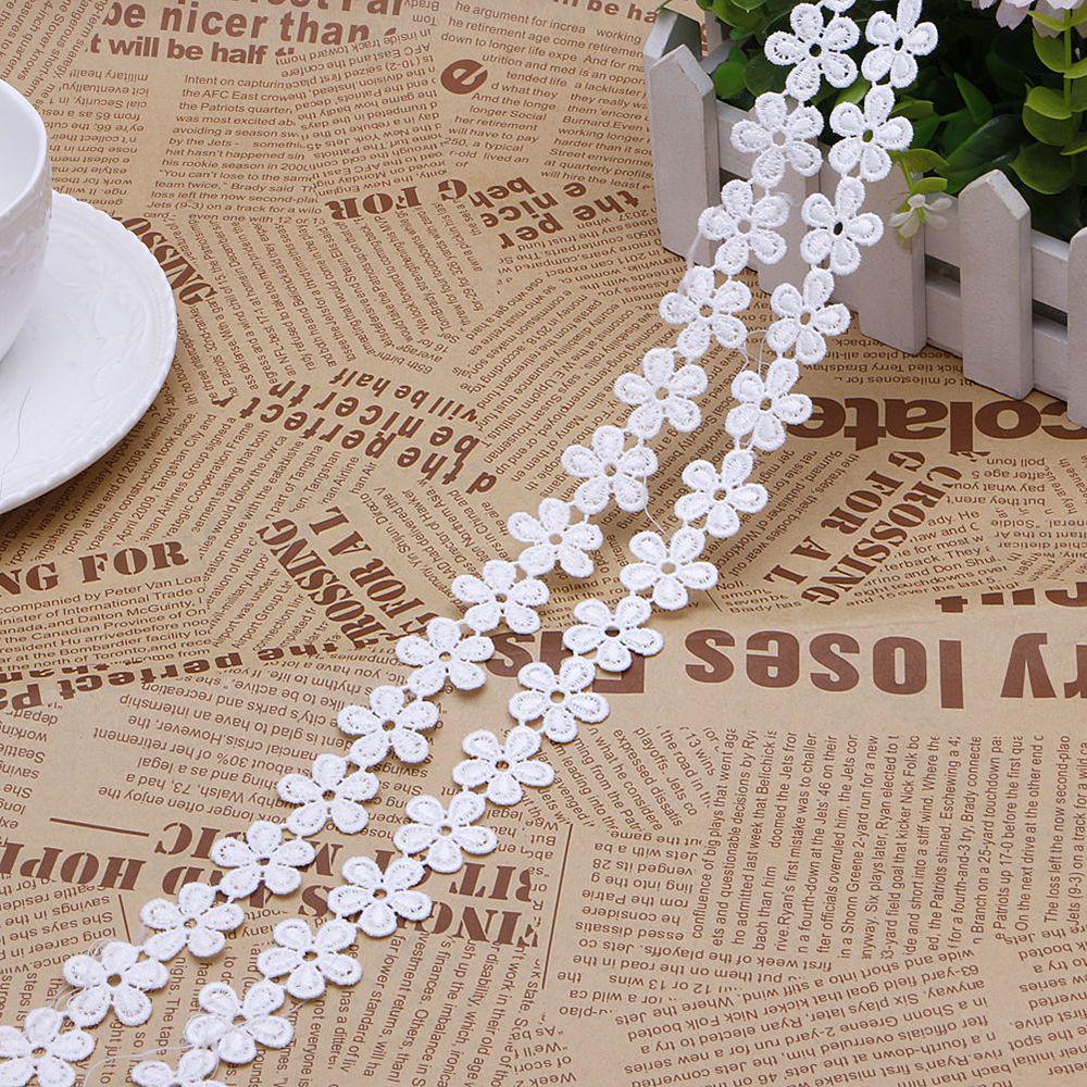 Floral Imprimé Câblé Bord de Hesse ruban 10 cm x 10 m Rouleau Lace Craft Floral