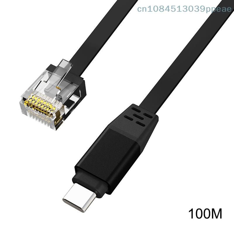 1000m Type-C to RJ45 Cable, Wired Network Adapter for Laptop, Tablet, Huawei, Xiaomi