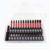 Plum blossom screwdriver head set, 27 pieces, combination star shaped hexagonal impact screwdriver, 50 black color circle