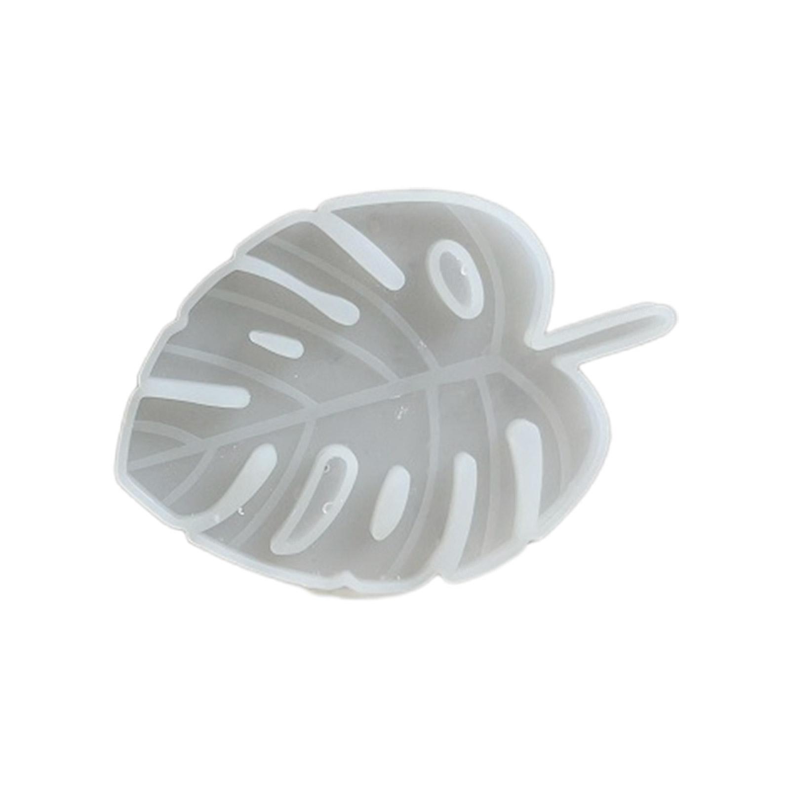 Resin Molds Irregular Leaf Storage Tray Mould Silicone Agate Coaster Molds Glossy Pendant Molds for Making DIY Crafts S