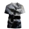 Animal Crow 3d Print Summer Men/Women O-Neck T-shirt Casual Short Sleeve Oversized T Shirt Fashion Streetwear Trend Men Clothing