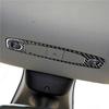 Carbon Fiber Car Interior Headlight Switch Panel Frame Trim Sticker For Tesla Model Y 3 2017-2025 Auto Styling Accessories