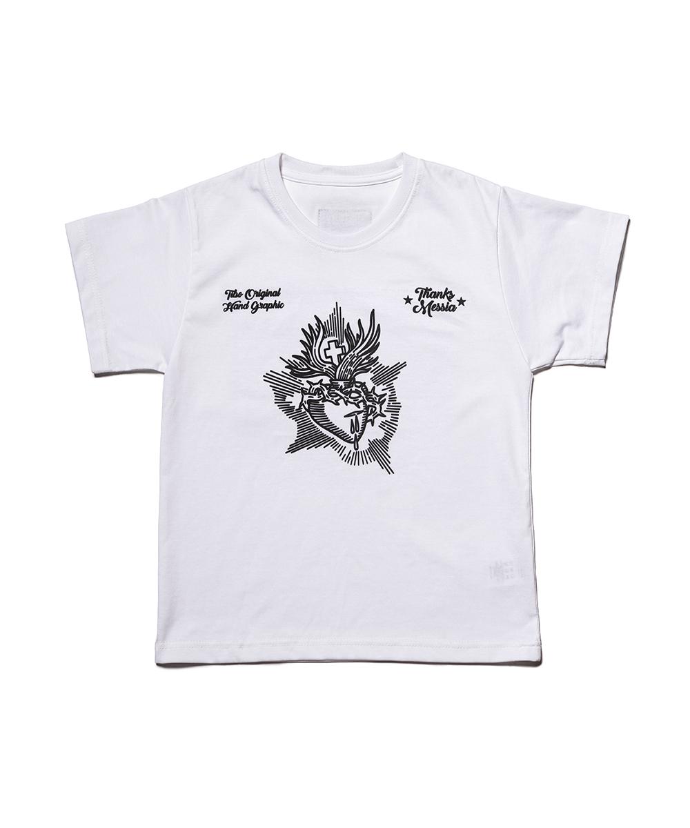 Thanks Messiah Archive Heart Crop Tshirt-White White/Free